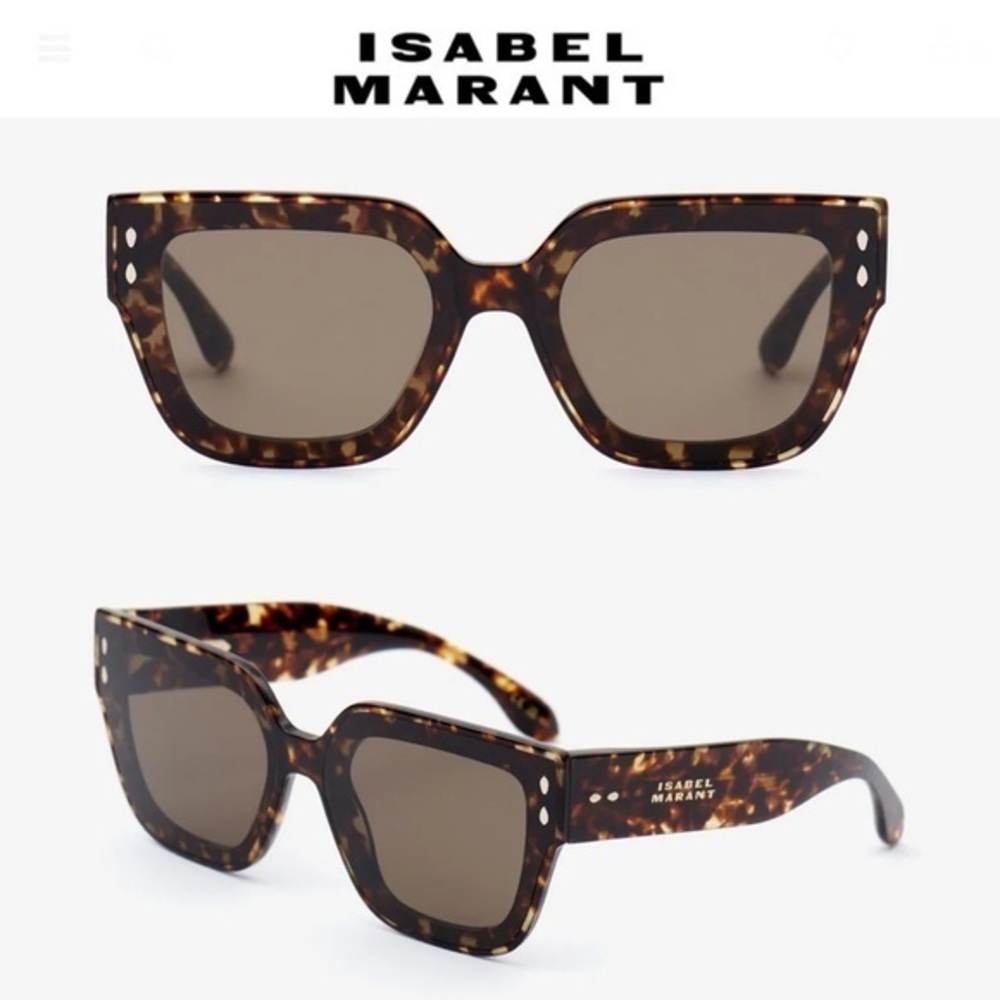 Isabel Marant NIBY Havana Brown Oversized Butterfly Sunglasses 285$ NWT